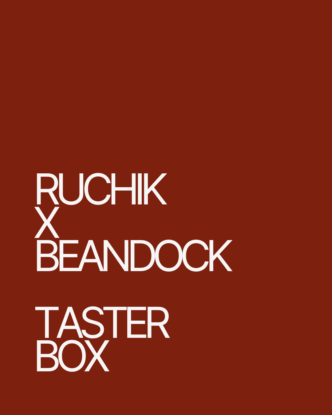 RUCHIK x BEANDOCK Kaapi Taster Box